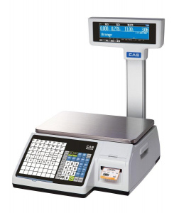 Весы торговые Cas CL3000-15P (TCP-IP) с печатью этикеток (120мм) со стойкой