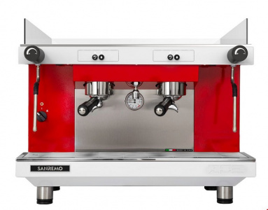 Кофемашина Sanremo Zoe Tall 2 гр. 220В полуавтомат бело-красная