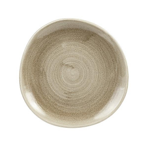 Тарелка мелкая "ВОЛНА" 21СМ, без борта, Stonecast Patina, цвет Antique Taupe Paatog81