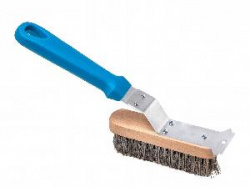 Щетка Gimetal для чистки гриля со скребком ручка 13 СМ 14,5 X 4 X 3,5 СМ металл Ac-Spgt2
