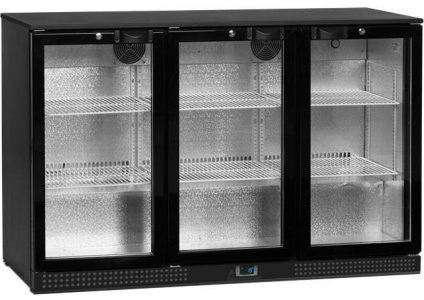 Шкаф холодильный Tefcold DB300H-3 барный черный со стеклом 278л 0,32кВт