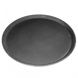 Поднос D 46см серия Jiwins Jw-R1800Ct-Bl, черный, прорезиненный круглый
