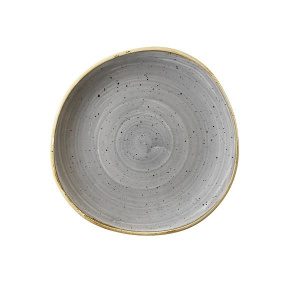 Тарелка мелкая "ВОЛНА" 21СМ, без борта, Stonecast, цвет Peppercorn Grey Spgsog81
