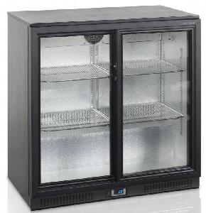 Шкаф холодильный со стеклом Tefcold Ba20S барный черный