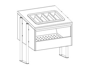 Диспенсер для хлеба и приборов Apach Chef Line Ldbc76