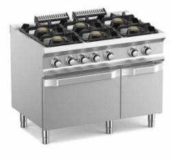 Купить плита газовая 6 конфорочная 700 серии apach chef line slrrg127osik – цена от завода, доставка до двери | RuOborudovanie.ru