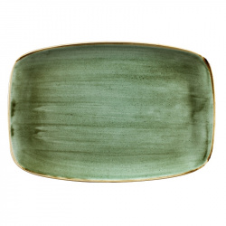 Купить блюдо прямоугольное chefs 35,5х24,5см, без борта, stonecast, цвет samphire green ssgsxp141 – цена от завода, доставка до двери | RuOborudovanie.ru