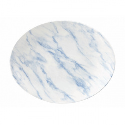 Купить блюдо овальное 31,7х25,5см, без борта, textured prints, цвет marble blue mblop121 – цена от завода, доставка до двери | RuOborudovanie.ru