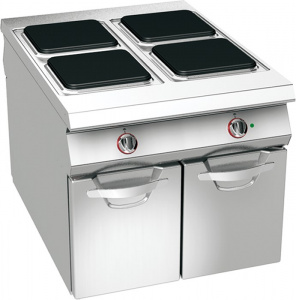 Плита электрическая с 4 конфорками Omega Angelo Po 08WPE4V на нейтр.стенде