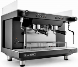 Купить кофемашина - автомат sanremo zoe tall sed 2 высокие группы черная (бойлер 10 л) – цена от завода, доставка до двери | RuOborudovanie.ru