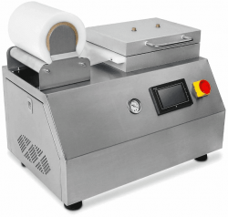 Купить ручной вакуумный пищевой скин-упаковщик hlv-240vst (глубина лотка 55 мм) – цена от завода, доставка до двери | RuOborudovanie.ru