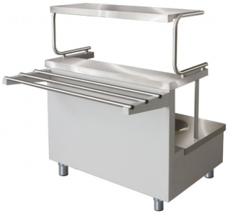 Прилавок 1-х блюд Iterma МЭ-1-1100/700/1250-21к5-нп к колонне