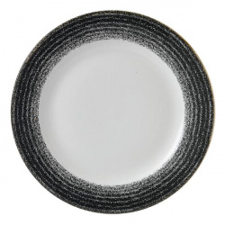 Купить тарелка мелкая 26,1см, с бортом, цвет charcoal black, studio prints spcbvp101 – цена от завода, доставка до двери | RuOborudovanie.ru
