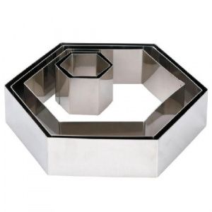 Форма кондитерская "ШЕСТИУГОЛЬНИК" 12Х14СМ H 4СМ, S/S Crhn8