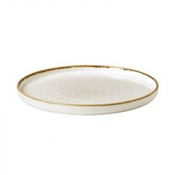 Купить тарелка мелкая d26см h2см, с прямым бортом, chefs plates, stonecast, цвет barley white swhswp261 – цена от завода, доставка до двери | RuOborudovanie.ru