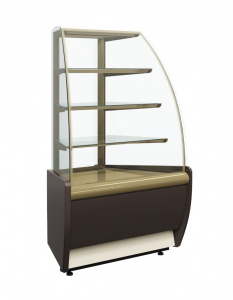 Витрина кондитерская Полюс ВХСв-у1д Carboma 0012-0109 (К70 Vm-3 Light) корич.-Золотой