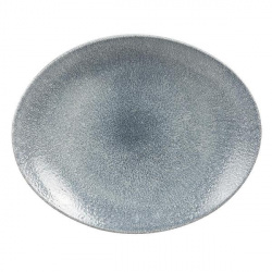 Купить блюдо овальное 31,7х25,5см, без борта, цвет raku topaz blue, studio prints rktbop121 – цена от завода, доставка до двери | RuOborudovanie.ru
