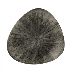 Купить тарелка мелкая треугольная 26,5см, без борта, цвет stone quartz black, studio prints stqbtr101 – цена от завода, доставка до двери | RuOborudovanie.ru