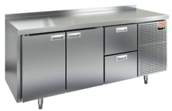 Купить стол охлаждаемый hicold sn 112/tn (-2+10), 2 двери, 2 ящ, 1835х600х850 – цена от завода, доставка до двери | RuOborudovanie.ru