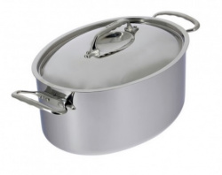 Купить кастрюля овальная 6,5л 30х22см h13см, с крышкой, серия affinity, s/s 3726.30 – цена от завода, доставка до двери | RuOborudovanie.ru
