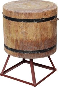 Колода раз. дуб D50-59см H45-50см+подст. металН30 WOOD кд5059