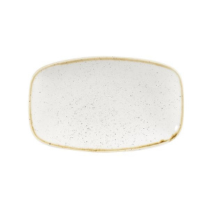 Блюдо прямоугольное 20Х12,1СМ, без борта, Stonecast, цвет Barley White Swhsxo71