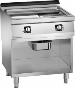 Жарочная поверхность Angelo Po 1S1FT6E электр. с 2 зон.нагр. плоская/ребристая