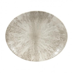 Купить блюдо овальное 27х22,9см, без борта, цвет stone agate grey, studio prints stagop581 – цена от завода, доставка до двери | RuOborudovanie.ru