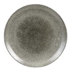 Тарелка мелкая 28,8СМ, без борта, цвет Raku Quartz Black, Studio Prints Rkbqev111