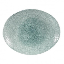 Купить блюдо овальное 27х22,9см, без борта, цвет raku jade green, studio prints rkjgop581 – цена от завода, доставка до двери | RuOborudovanie.ru