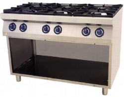 Купить плита 6 конфорочная 900 серии kogast ps-t69/p 55893 газ – цена от завода, доставка до двери | RuOborudovanie.ru