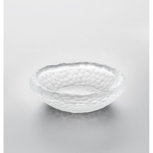 Пиала граненная D12см H3,5см, стекло, серия Stone, цвет белый St-Tr-Cut