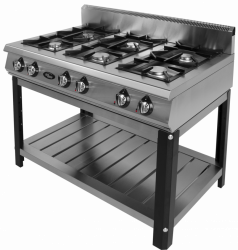 Плита газовая Grill Master Ф6ПГ/800 ГАЗ (50005) на подставке 6конф. 44кВт, 1180х800х900мм