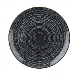 Купить тарелка мелкая 26см, без борта, цвет charcoal black, studio prints spcbev101 – цена от завода, доставка до двери | RuOborudovanie.ru