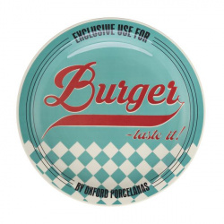 Купить тарелка для гамбургеров 26см, цвет голубой, oxford m02d-6780 – цена от завода, доставка до двери | RuOborudovanie.ru
