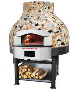 Печь для пиццы дровяная Morello Forni Mix110 Vulcano Mosaico