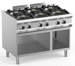 Купить плита газовая 6 конфорочная 700 серии apach chef line glrrg117osp – цена от завода, доставка до двери | RuOborudovanie.ru