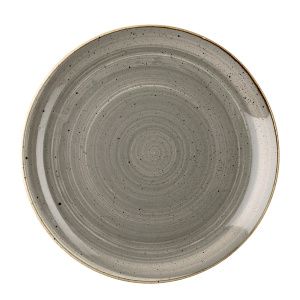 Тарелка мелкая 26СМ, без борта, Stonecast, цвет Peppercorn Grey Spgsev101