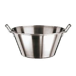 Купить миска коническая 24,5л d45см h22,5см, с ручками, нерж.сталь 11955-45 – цена от завода, доставка до двери | RuOborudovanie.ru