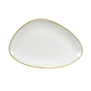 Блюдо треугольное Chefs 30,4Х20,5СМ, без борта, Stonecast, цвет Barley White Swhstc301