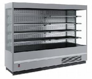 Горка холодильная Fс 20-07 Vm 1,9-2 9006-9005 (Carboma Cube 1930/710 вхсп-1,9) серебрист/черн