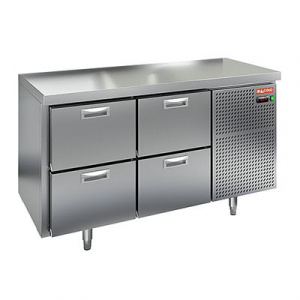 Стол охлаждаемый Hicold SN 22/TN О (-2+10) островн., 4 ящ, 1390х600х850мм