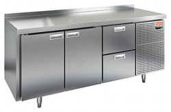Купить стол охлаждаемый hicold gn 112/tn (-2+10), 2 двери,2 ящ, 1835х700х850 – цена от завода, доставка до двери | RuOborudovanie.ru
