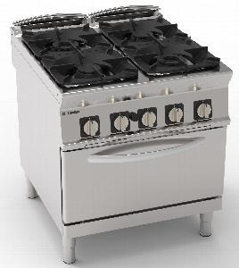 Плита 4 конфорочная 900 серии Tecnoinox Pfg8Gg9 313027 газ