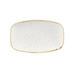 Купить блюдо прямоугольное 20х12,1см, без борта, stonecast, цвет barley white swhsxo71 – цена от завода, доставка до двери | RuOborudovanie.ru