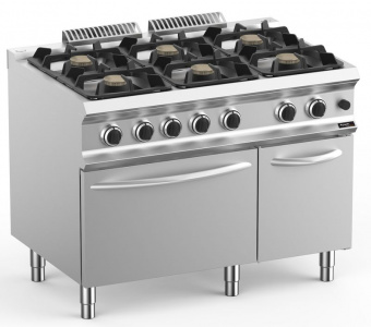 Плита газовая Apach Glrrg117Fgp 6 конфорочная 700 серии 