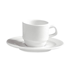 Чашка кофейная 75МЛ "Moka" стэкбл (БЛЮДЦЕ 12,5СМ) Coral Porvasal 0001300500000