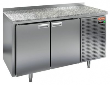Стол охлаждаемый Hicold SN 11/TN камень(-2+10), 2 двери, 1390х600х850