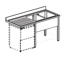 Ванна моечная Apach Chef Line L2S156-44Lwd