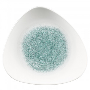 Тарелка мелкая треугольная 31,1СМ, без борта, цвет Raku Jade Green, Studio Prints Rkjgtr121